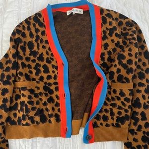 madewell leopard cardigan